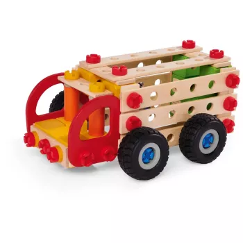 Zestaw konstrukcyjny Simba-Dickie Eichhorn Constructor Trucks — 135 elementów, części pojazdów i klocki do budowania