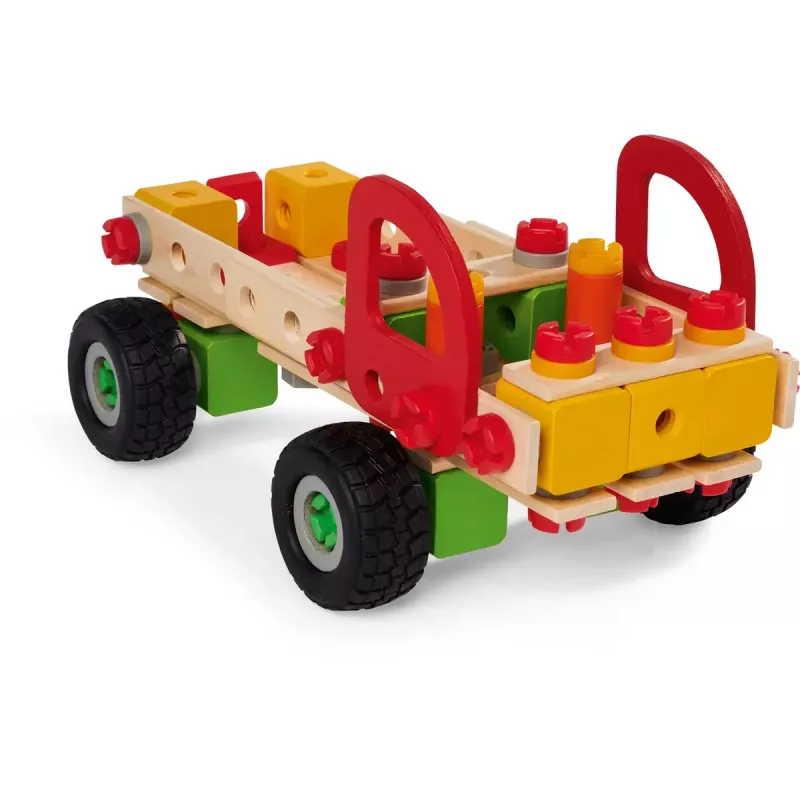 Zestaw konstrukcyjny Simba-Dickie Eichhorn Constructor Trucks — 135 elementów, części pojazdów i klocki do budowania
