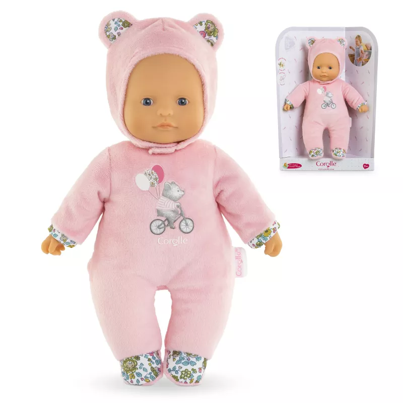 Pluszowa zabawka miś Simba-Dickie Corolle Mon Doudou Corolle Sweetheart różowa — przytulanka ukojenie