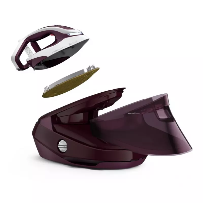 Tefal Pro Express Vision GV9810 3000 W 1,1 l Stopa Durilium AirGlide Autoclean Czerwony, Biały