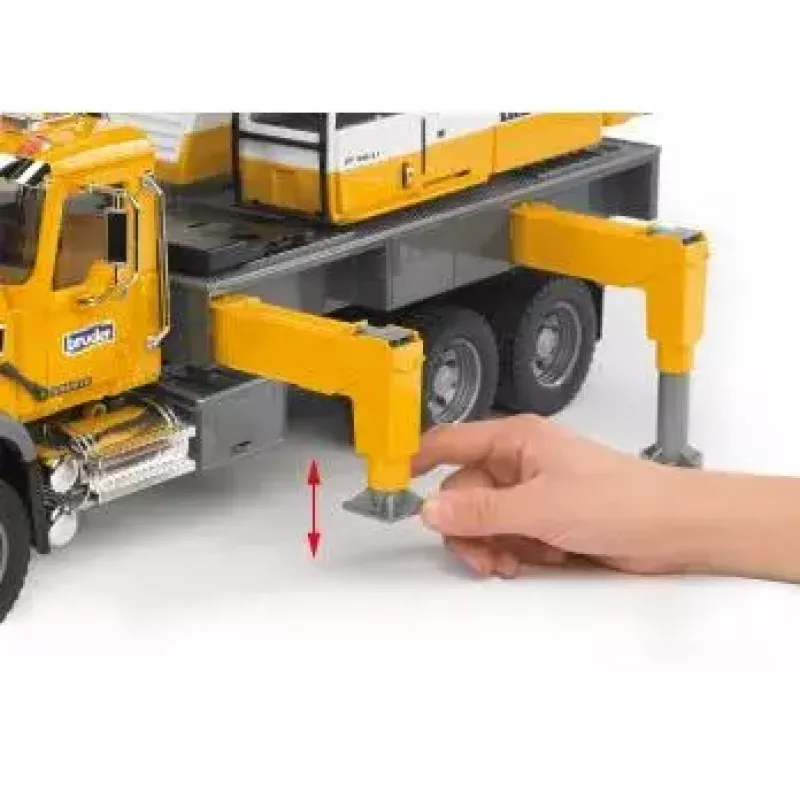 Ciężarówka z dźwigiem BRUDER MACK Granite Liebherr