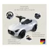 Samochodzik do jeżdżenia Simba-Dickie BIG Mercedes-AMG GT w kolorze srebrno-czarnym – pojazd dla dzieci na odpychanie/pedałowanie
