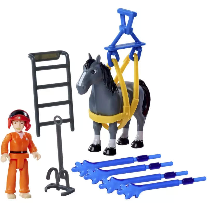 Pojazd-zabawka Simba‑Dickie Fireman Sam Fire Swift model samolotu ratowniczego 109252615, dziecięcy samolot do zabawy