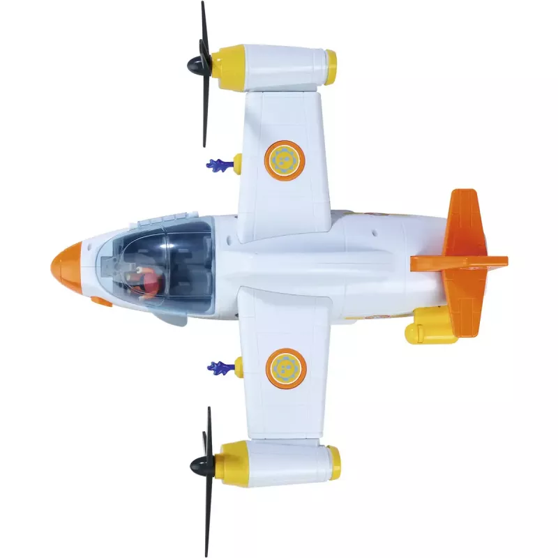 Pojazd-zabawka Simba‑Dickie Fireman Sam Fire Swift model samolotu ratowniczego 109252615, dziecięcy samolot do zabawy