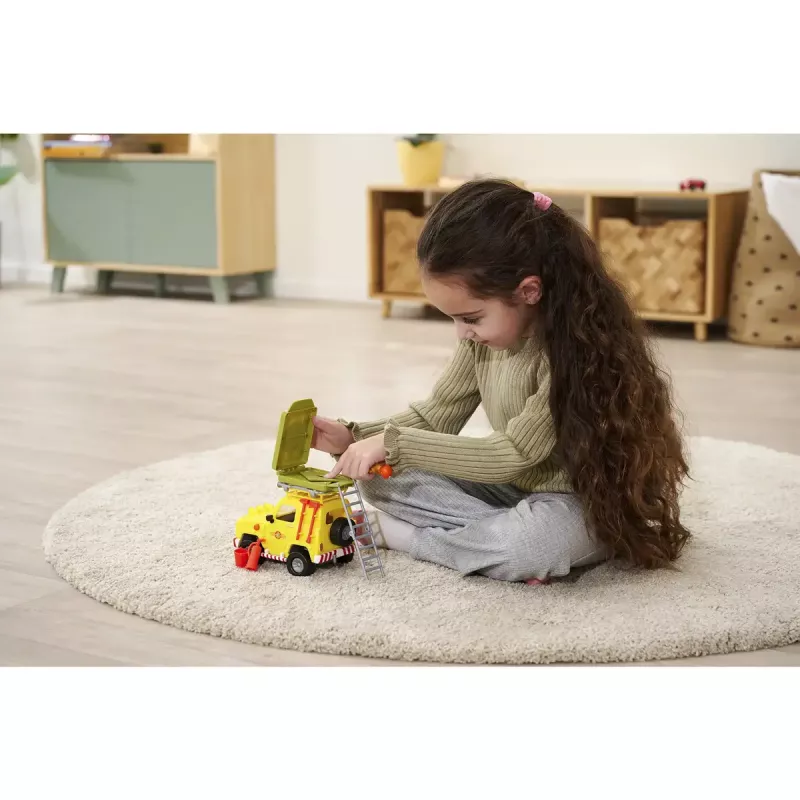 Pojazd terenowy zabawka Simba‑Dickie Fireman Sam z namiotem dachowym — model 109252653, zestaw do zabawy