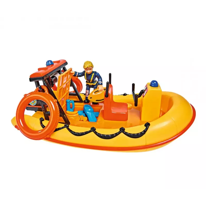 Łódka zabawkowa Simba-Dickie Fireman Sam Neptun z figurką — pojazd do zabawy