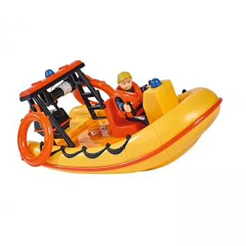 Łódka zabawkowa Simba-Dickie Fireman Sam Neptun z figurką — pojazd do zabawy
