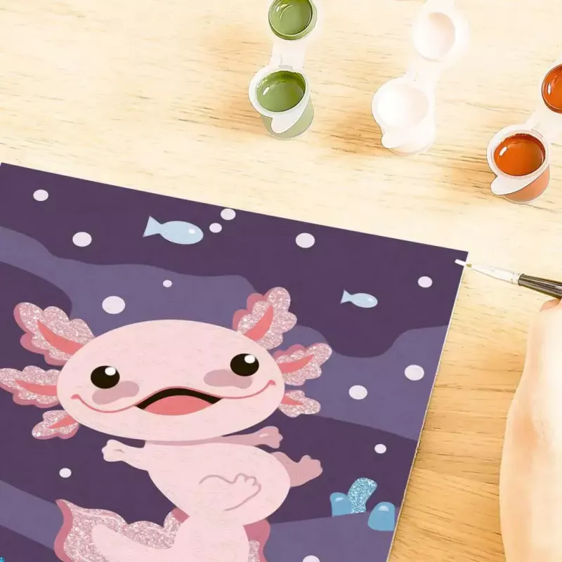 Zestaw do malowania Ravensburger CreArt — Axolotl (zestaw artystyczny) od Ravensburger
