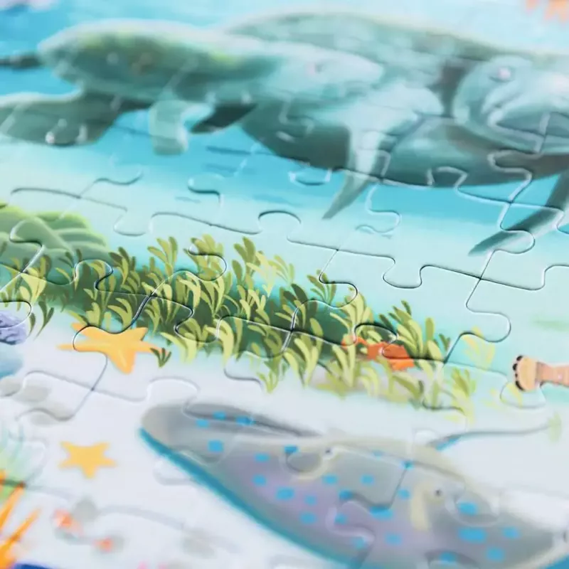 Puzzle Ravensburger UP! Sea Creatures — zestaw 64, 72, 81, 90 elementów