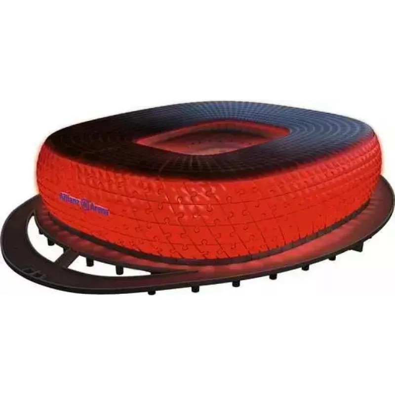Puzzle 3D Ravensburger Iconics Allianz Arena z oświetleniem, 216 elementów