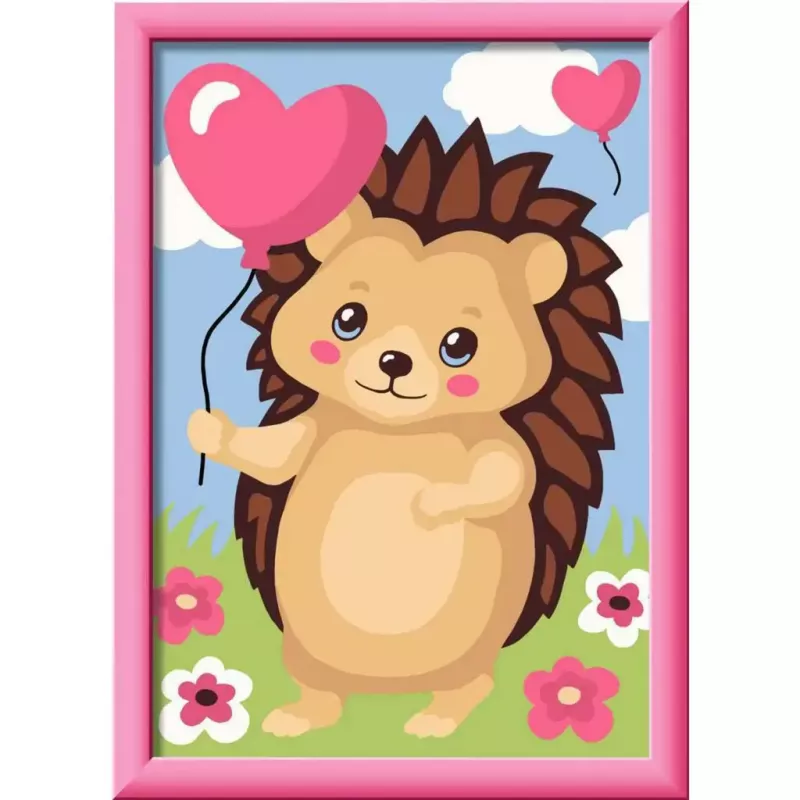 Zestaw malowania po numerkach Ravensburger CreArt Hearty Hedgehog (model 25883) — zestaw do malowania