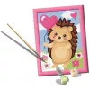Zestaw malowania po numerkach Ravensburger CreArt Hearty Hedgehog (model 25883) — zestaw do malowania