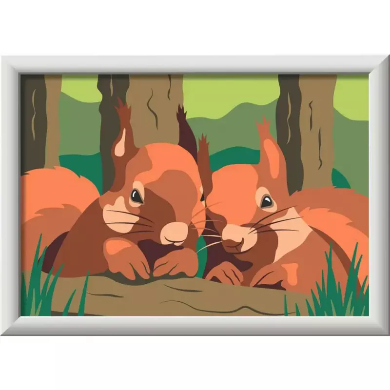 Zestaw do malowania Ravensburger CreArt - Cuddling Squirrels (model 25882) od Ravensburger