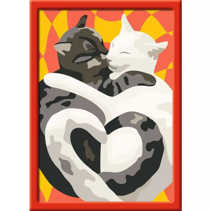 Zestaw do malowania Ravensburger CreArt - Cat Love (kreatywny zestaw malarski)
