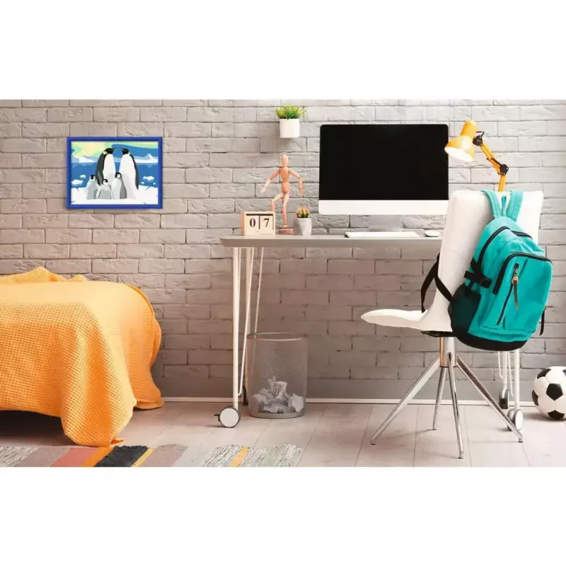 Zestaw do malowania Ravensburger CreArt Penguin Family – malowanie po numerach, model 25888