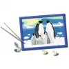 Zestaw do malowania Ravensburger CreArt Penguin Family – malowanie po numerach, model 25888