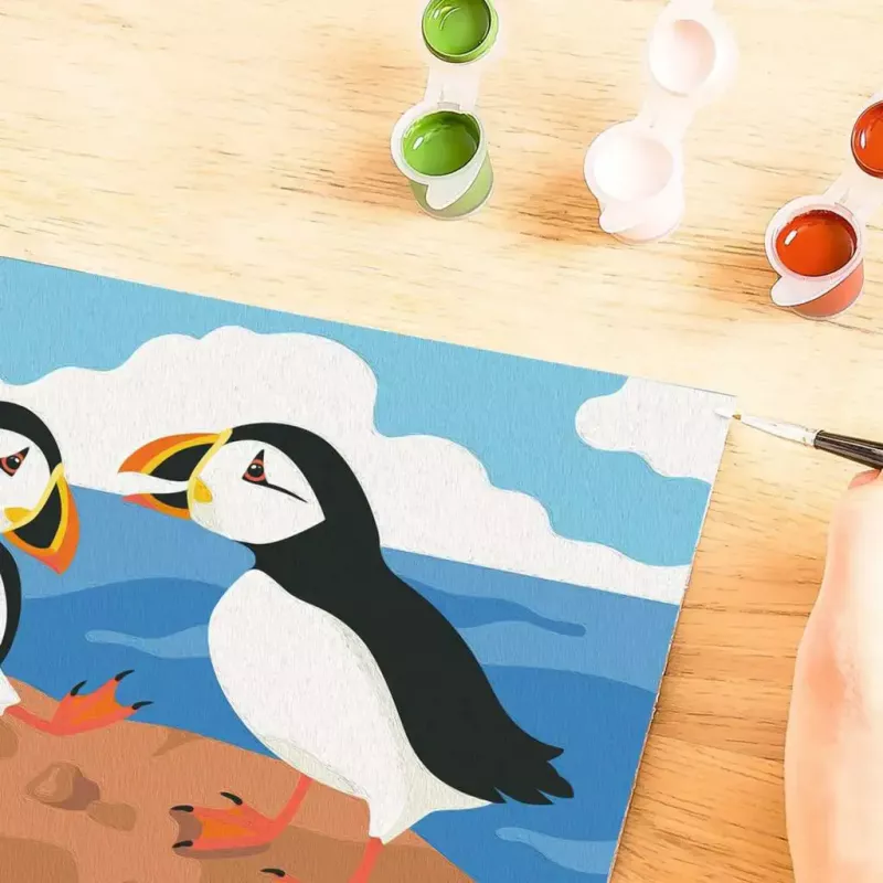 Zestaw do malowania Ravensburger CreArt Puffins