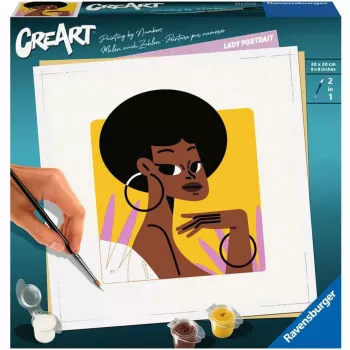 Ravensburger CreArt zestaw do malowania portretu kobiety, model 23669 – motyw portretu, zestaw kreatywny