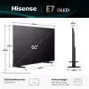 Hisense 50E77Q 127 cm (50 cali) telewizor 4K Ultra HD Smart TV Wi-Fi czarny