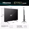 Hisense 85E77Q PRO 2.16 m (85 cali) 4K Ultra HD Smart TV Wi-Fi Czarny