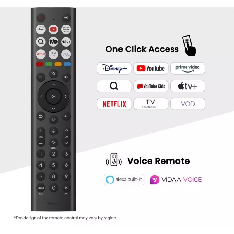 Hisense 85E77Q 2,16 m (85 cali) Telewizor Smart TV 4K Ultra HD Wi-Fi Czarny