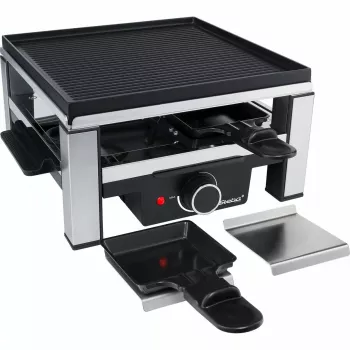 Guss-Raclette RC 104 schwarz/edelstahl