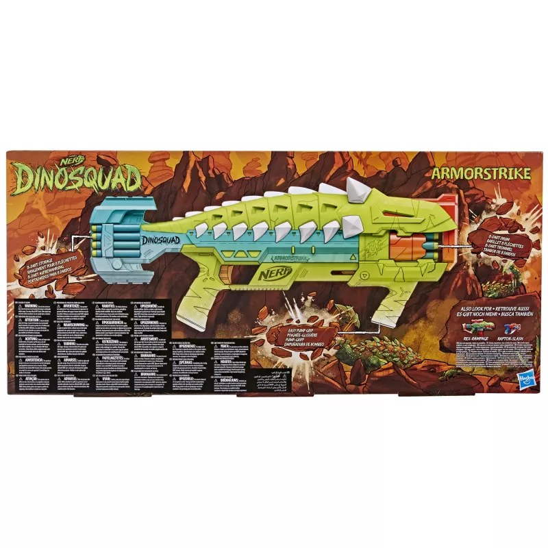 Nerf DinoSquad Armorstrike, miotacz zabawkowy, 8 lat, 99 lat, Dinozaur, 1 kg