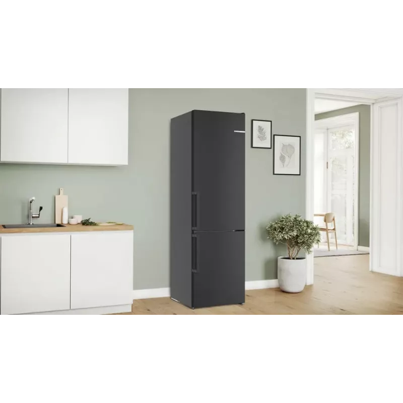 Bosch KGN39VXAU chłodziarko-zamrażarka Wolnostojąca 363 L Czarny