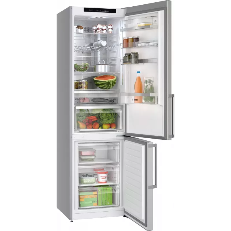 Bosch Serie 6 KGN39AIAU lodówko-zamrażarka Wolnostojąca 363 l Stal nierdzewna