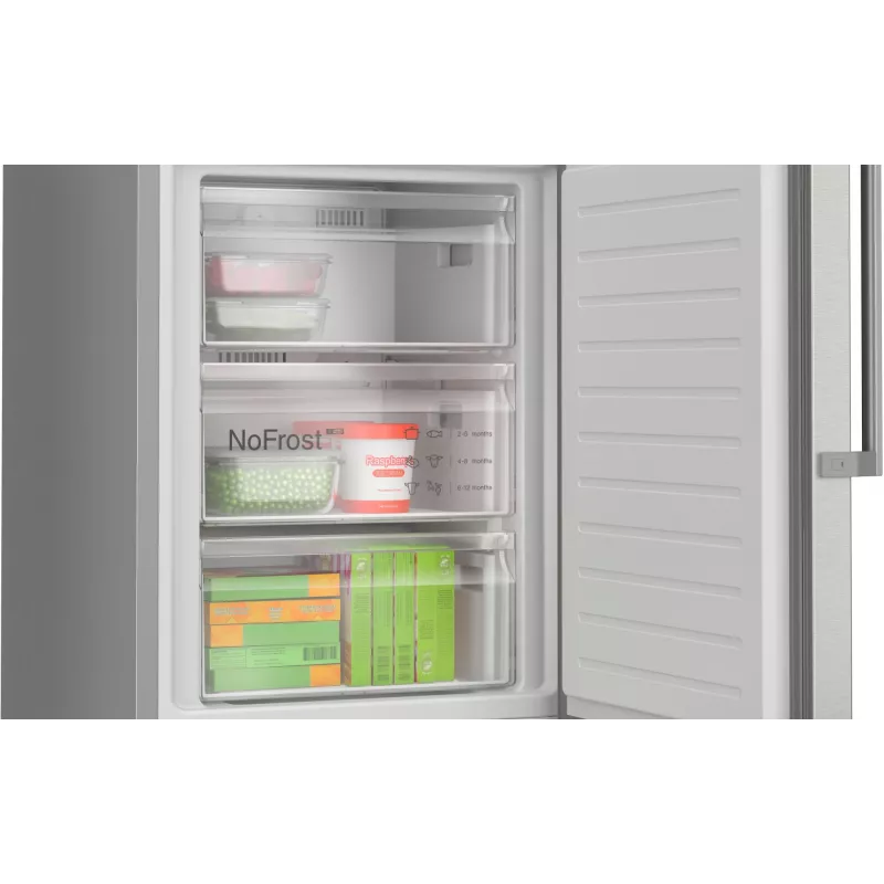 Bosch Serie 6 KGN39AIAU lodówko-zamrażarka Wolnostojąca 363 l Stal nierdzewna