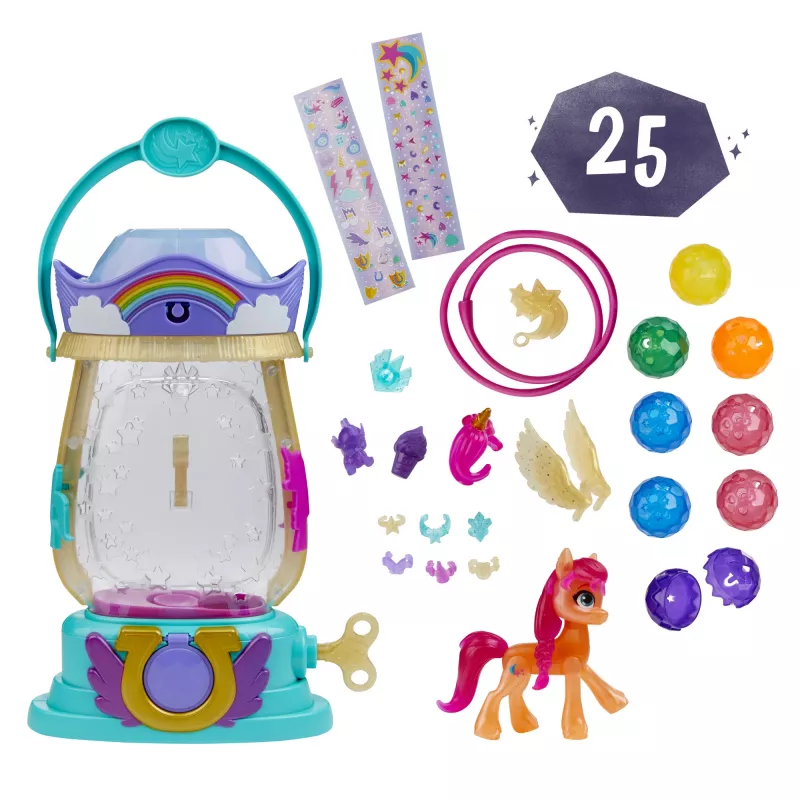 My Little Pony: Film Nowej Generacji Lampion Sparkle Reveal Sunny Starscout – Świecąca Zabawka z 25 Elementami, Niespodzianki