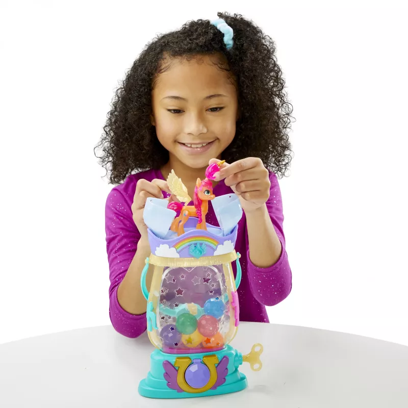 My Little Pony: Film Nowej Generacji Lampion Sparkle Reveal Sunny Starscout – Świecąca Zabawka z 25 Elementami, Niespodzianki