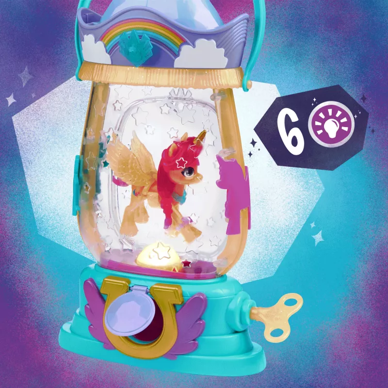 My Little Pony: Film Nowej Generacji Lampion Sparkle Reveal Sunny Starscout – Świecąca Zabawka z 25 Elementami, Niespodzianki