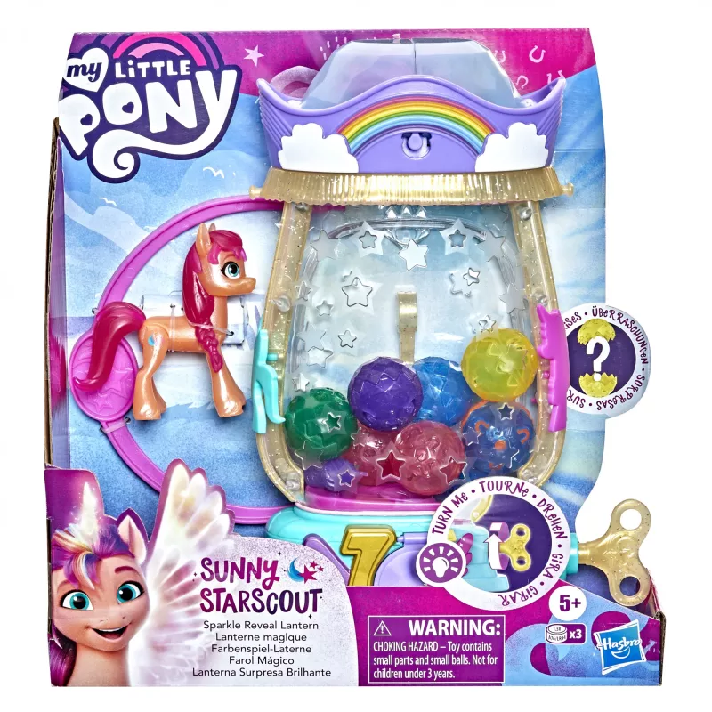 My Little Pony: Film Nowej Generacji Lampion Sparkle Reveal Sunny Starscout – Świecąca Zabawka z 25 Elementami, Niespodzianki