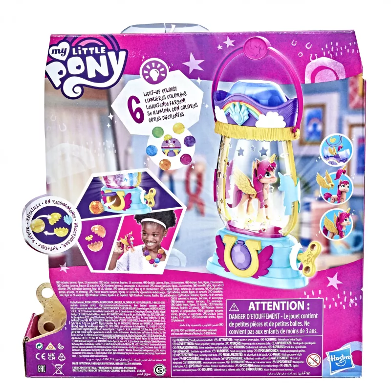 My Little Pony: Film Nowej Generacji Lampion Sparkle Reveal Sunny Starscout – Świecąca Zabawka z 25 Elementami, Niespodzianki