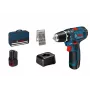 Wkrętarka akumulatorowa Bosch GSR 12V-15 Professional, 1300 obr./min, Czarny, Niebieski