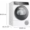 Bosch Serie 8 WQB246D41 suszarka na pranie Wolnostojąca Ładowana od przodu 9 kg Biała