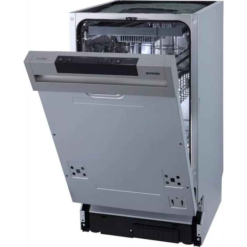 Zmywarka do zabudowy częściowej Gorenje GI 561 D 10 S EB — 11 kompletów, Slimline 45 cm, 45 dB, 9 L/cykl