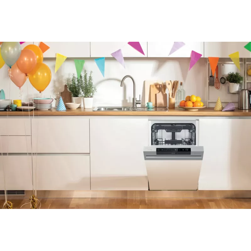 Zmywarka do zabudowy częściowej Gorenje GI 561 D 10 S EB — 11 kompletów, Slimline 45 cm, 45 dB, 9 L/cykl