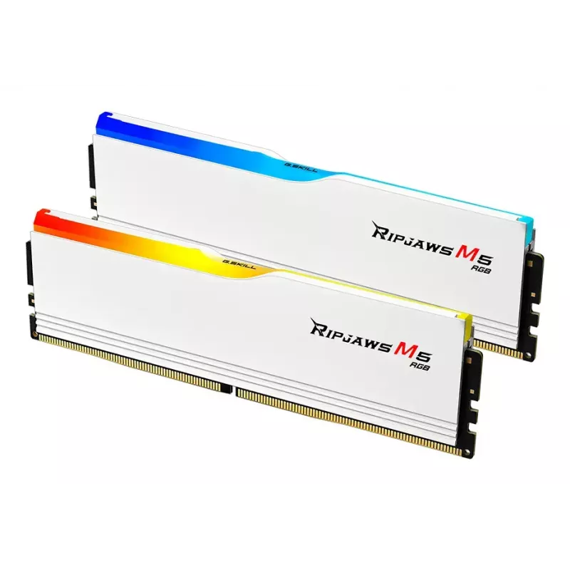 G.SKILL Ripjaws M5 RGB DDR5 32GB (2x16GB) 6800 MT/s CL34 Biały zestaw dwóch kości F5-6800J3445G16GX2-RM5RW