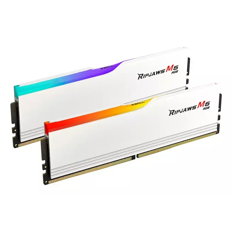 G.SKILL Ripjaws M5 RGB DDR5 32GB (2x16GB) 6800 MT/s CL34 Biały zestaw dwóch kości F5-6800J3445G16GX2-RM5RW