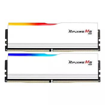 G.SKILL Ripjaws M5 RGB DDR5 32GB (2x16GB) 6800 MT/s CL34 Biały zestaw dwóch kości F5-6800J3445G16GX2-RM5RW