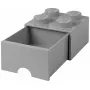 Komoda room copenhagen LEGO Brick Drawer 4, szara, modułowa szuflada do przechowywania