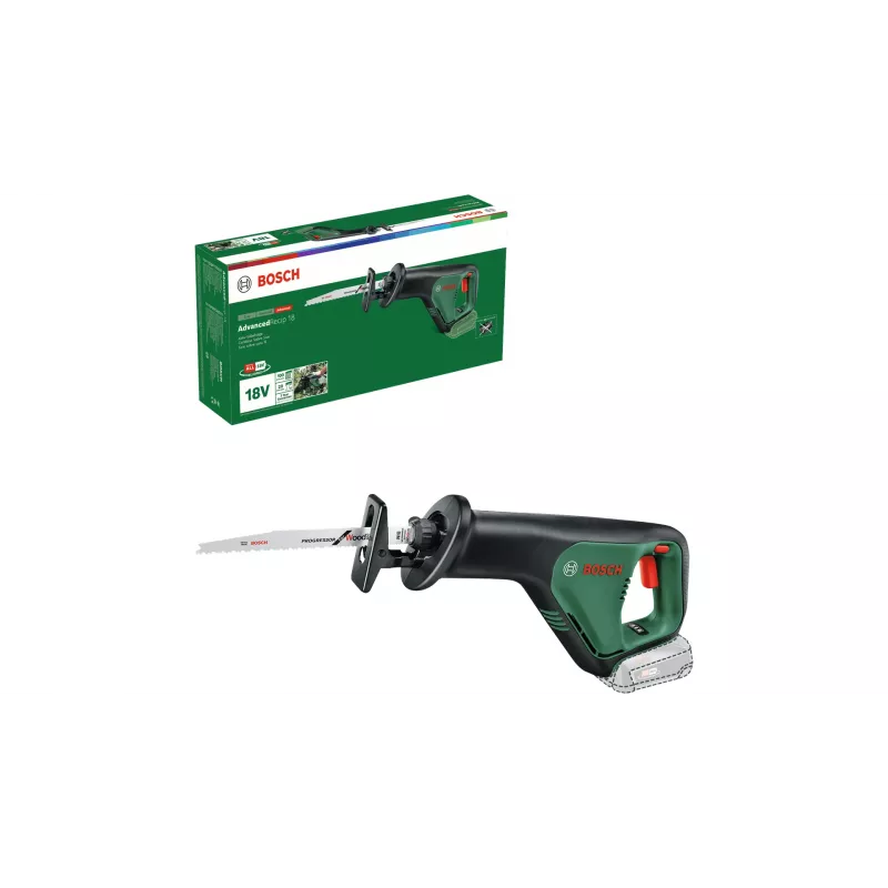 Bosch AdvancedRecip 18 300 spm Czarny, Zielony