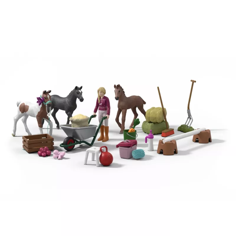 schleich Kalendarz adwentowy HORSE CLUB 2025 - Świąteczny cud odchów źrebiąt