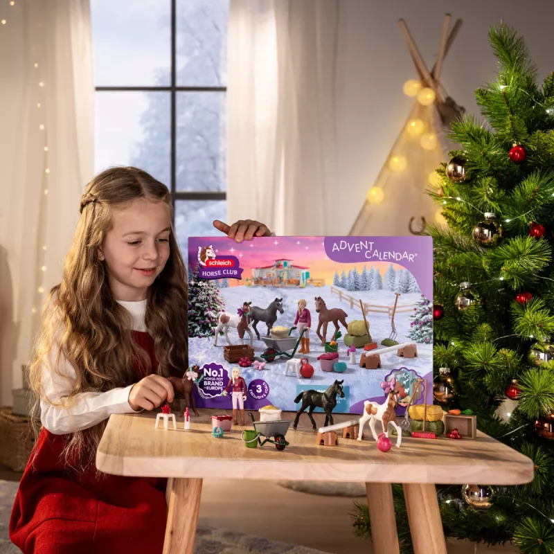 schleich Kalendarz adwentowy HORSE CLUB 2025 - Świąteczny cud odchów źrebiąt