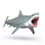 schleich Dinosaurs Megalodon, 4 lat(a), Podbijanie Ziemi, Dinozaury i wulkan, Wielokolorowy