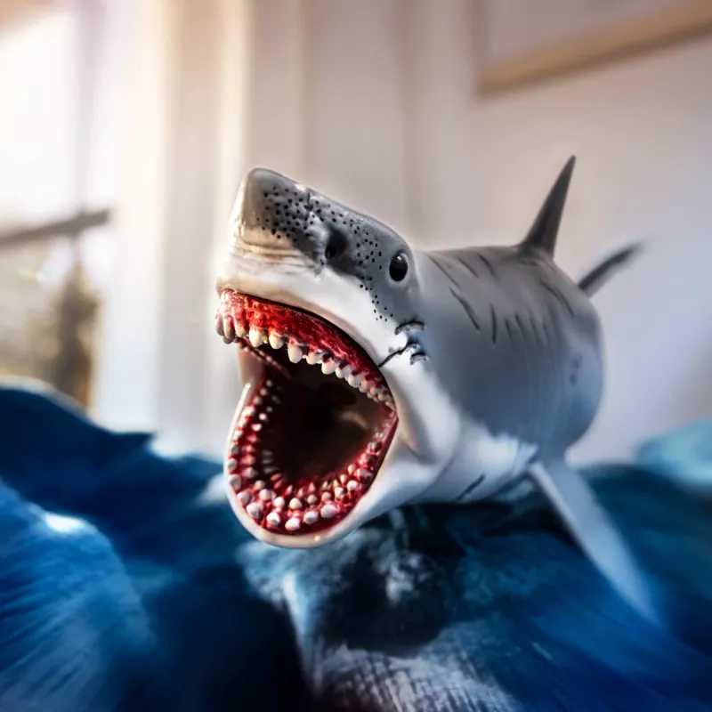 schleich Dinosaurs Megalodon, 4 lat(a), Podbijanie Ziemi, Dinozaury i wulkan, Wielokolorowy