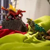 Zestaw figurek zabawek Schleich Eldrador Creatures Ognisty Dinozaur kontra Dżunglowy Jaszczur, model 70834
