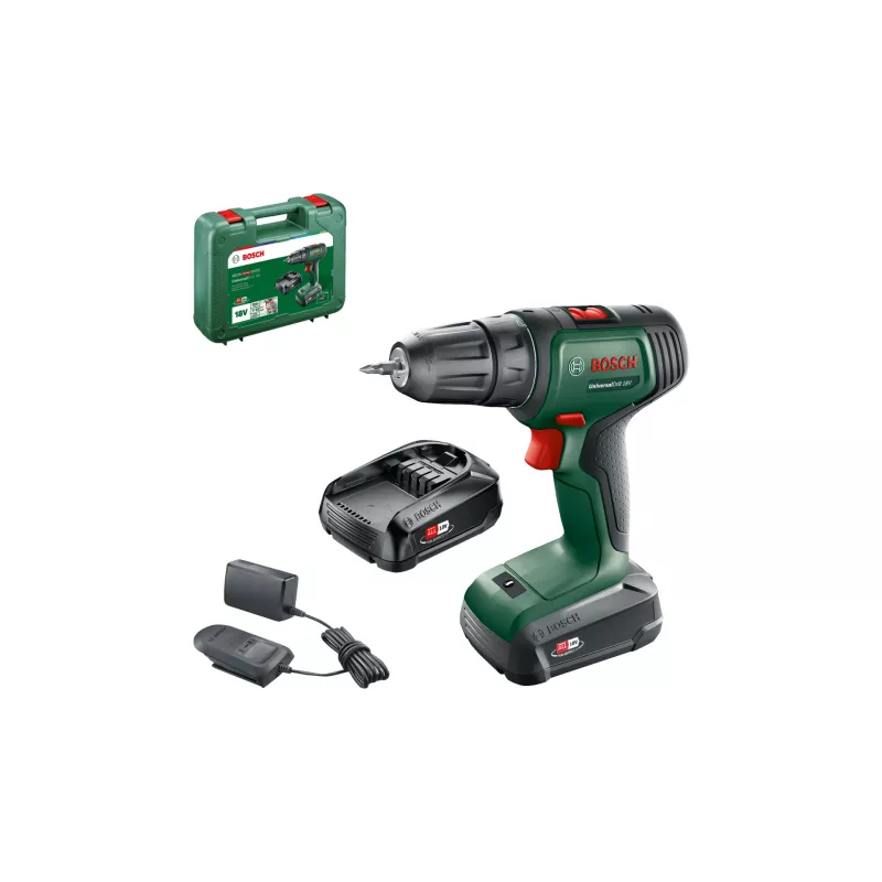 Bosch UniversalDrill 18V 1450 RPM beznarzędziowy 1.2 kg Czarny, Zielony